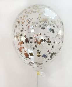 k005 конфеті квадратики срібло