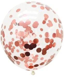 k011 конфеті кружечки рожеве золото