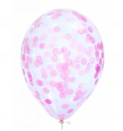 k017 конфеті кружечки рожевий