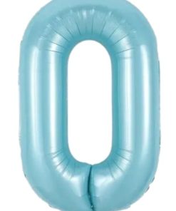 Кулька-цифра "0" блакитна