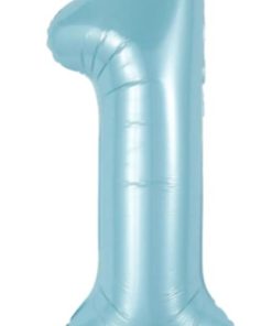 Кулька-цифра "1" блакитна