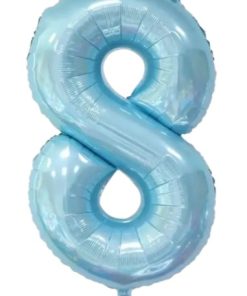 Кулька-цифра "8" блакитна
