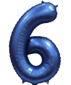 Кулька-цифра "6" синя