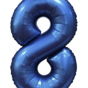 Кулька-цифра "8" синя