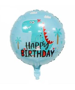 kzsm_en0014 Happy Birthday Динозавр - на блакитному