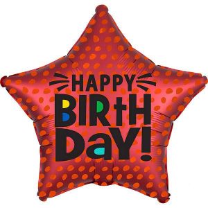 kzsm_en0020 Happy Birthday червона
