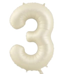 Кулька-цифра "3" молочний