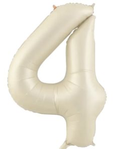 Кулька-цифра "4" молочний