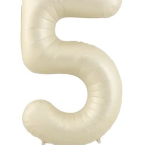 Кулька-цифра "5" молочний