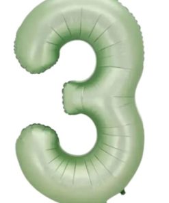 Кулька-цифра "3" оливкова