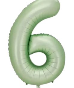 Кулька-цифра "6" оливкова