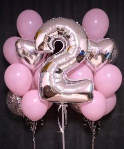 Фонтани з фольгованими цифрами