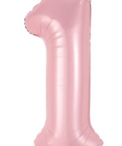 Кулька-цифра "1" рожева