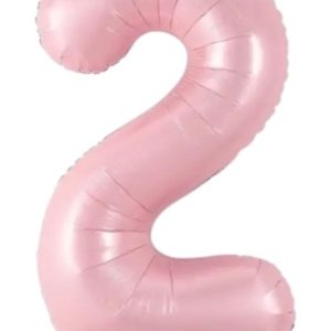 Кулька-цифра "2" рожева