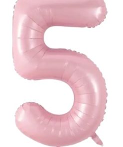 Кулька-цифра "5" рожева
