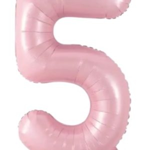 Кулька-цифра "5" рожева