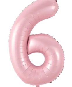 Кулька-цифра "6" рожева