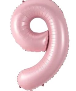 Кулька-цифра "9" рожева