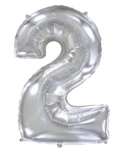 Кулька-цифра "2" срібло