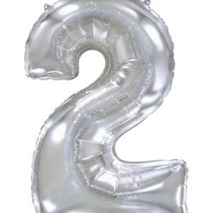 Кулька-цифра "2" срібло
