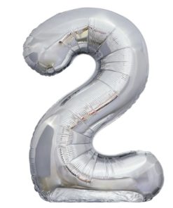 Кулька-цифра "2" срібло