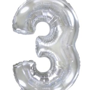 Кулька-цифра "3" срібло