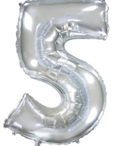 Кулька-цифра "5" срібло
