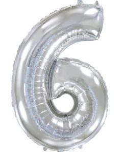 Кулька-цифра "6" срібло