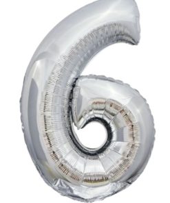 Кулька-цифра "6" срібло