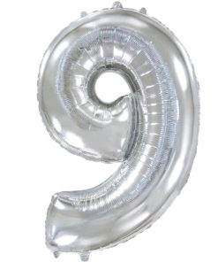 Кулька-цифра "9" срібло