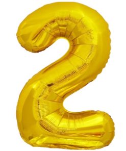 Кулька-цифра "2" золото