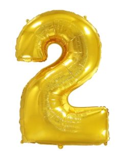 Кулька-цифра "2" золото