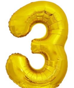 Кулька-цифра "3" золото