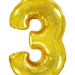 Кулька-цифра "3" золото
