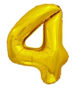 Кулька-цифра "4" золото