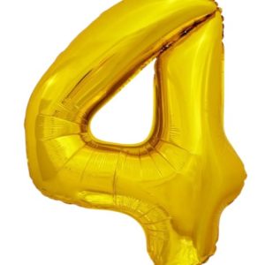 Кулька-цифра "4" золото