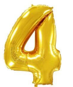 Кулька-цифра “4” золото