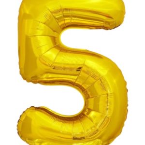 Кулька-цифра "5" золото