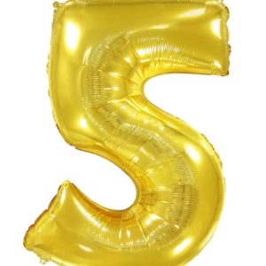 Кулька-цифра "5" золото