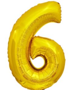 Кулька-цифра "6" золото