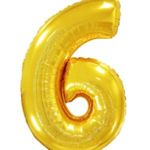 Кулька-цифра "6" золото