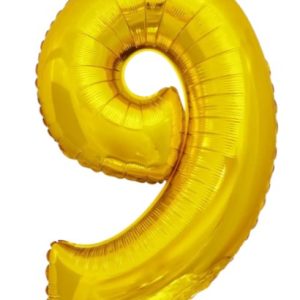 Кулька-цифра "9" золото