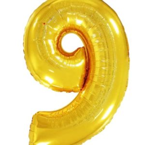 Кулька-цифра "9" золото
