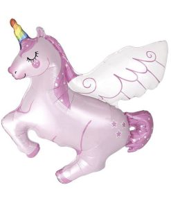 Єдиноріг рожевий з крилами