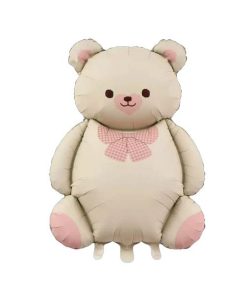 Ведмідь кремовий з бантом