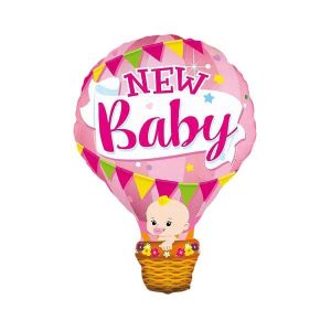 Повітряна куля New Baby рожева