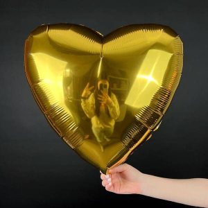 Серце Металік Золото
