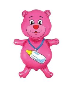 Ведмедик з соскою - рожевий