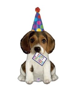 Цуценя в ковпаку Happy Birthday