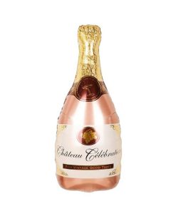 Пляшка шампанського рожеве золото
